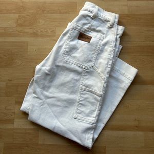 Wrangler White Wide Leg Crop Denim